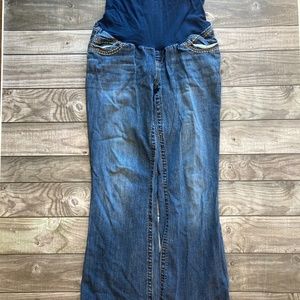 Maternity Jeans Indigo Blue Petite Medium